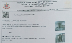 court marriage certificate in delhi